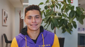 A smiling Invisalign patient at Wiktorski Orthodontics